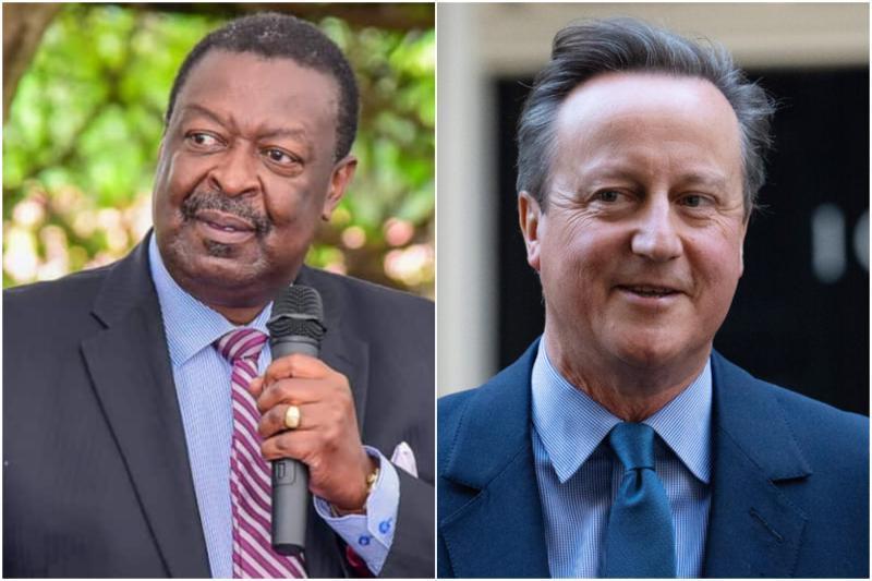 Photocollage of Musalia Mudavadi and David Cameron.